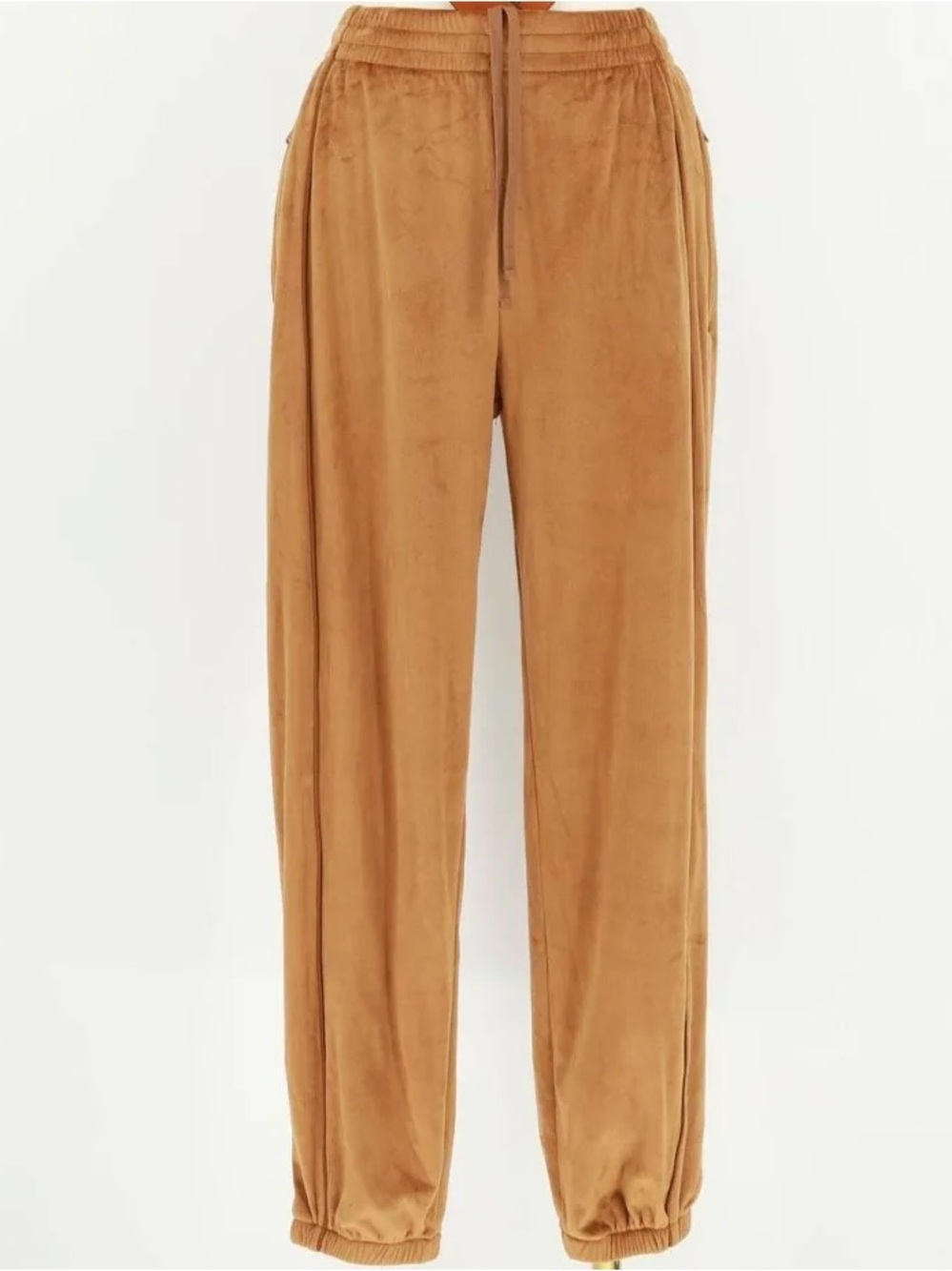 NWOT Women Skims Gold Oversized Velour Joggers M